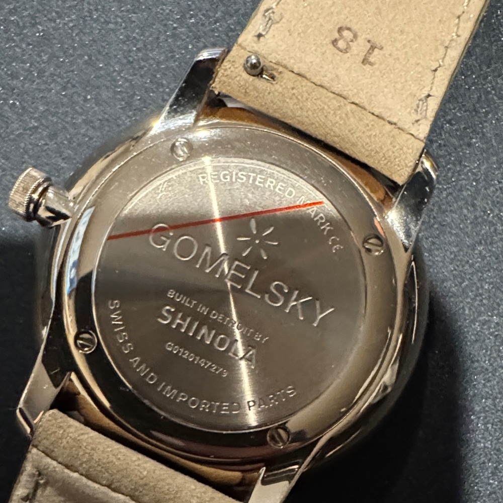 Gomelsky Teal and Tan Leather Watch by Shinola - Picture 14 of 16